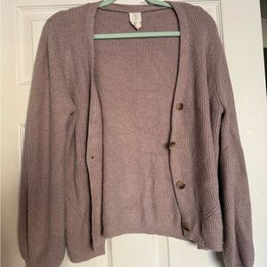 Joie Dusty Pink Cardigan Sweater